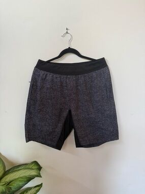Men's Black Heather Athletic Shorts